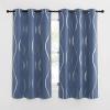 imageNICETOWN Blackout Curtain Panels 72 inches  Light Reducing Thermal Insulated Solid Grommet Blackout CurtainsPanelsDrapes for Living RoomNurseryKids Room Set of 2 52 inches by 72 Inch Black1  Stone Blue