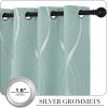 imageNICETOWN Blackout Curtain Panels 72 inches  Light Reducing Thermal Insulated Solid Grommet Blackout CurtainsPanelsDrapes for Living RoomNurseryKids Room Set of 2 52 inches by 72 Inch Black1  Aqua Blue