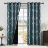 imageNICETOWN Blackout Curtain Panels 72 inches  Light Reducing Thermal Insulated Solid Grommet Blackout CurtainsPanelsDrapes for Living RoomNurseryKids Room Set of 2 52 inches by 72 Inch Black100 Blackout  Greyish Blue