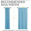 imageNICETOWN Blackout Curtains Window Draperies  Window Treatment Thermal Insulated Solid Room Darkening Drapes for Bedroom Teal Blue Set of 2 42 by 84 inches Long