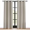 imageNICETOWN Blackout Curtains for Bedroom Natural 42 W by 80 L Set of 2 Thermal Insulated Curtains amp Drapes with Grommet Top for Living Room Privacy Window Treatment Draperies
