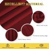 imageNICETOWN Blackout Curtains for Doorway 78 inches Long Grommet Privacy Door Curtains Room Darkening Thermal Drapes for BedroomChristmas Day Burgundy Red 2 Panels W52 x L78