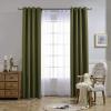 imageNICETOWN Blackout Curtains for Living Room  Functional Blackout CurtainsPanels for Bedroom Window Decoration Privacy Assured Set of 2 52 x 95 inches in Olive Green