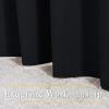 imageNICETOWN Blackout Patio Curtains for Windows 84 inch Length  Solid Thermal Insulated Grommet Light Reducing Panels Window Treatment for Living Room Black 2 Panels  160 Wide