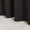 imageNICETOWN Blackout Thick Window Curtains  W52 x L120 Brown 2 Panels Thermal Insulated Grommet Drape Longer Panels for Bedroom and Living Room