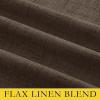 imageNICETOWN Coffee Vintage Linen 100 Blackout Curtains for Living Room Thermal Insulated Curtains 90 Long Noise Reducing Window Treatment Drapes for Home Cinema 52 Wide Per Panel Set of 2