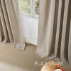imageNICETOWN Linen Curtains 96 Inch Length for Living Room 2 Panels Farmhouse Light Filtering White Semi Sheer Curtain Soft Grommet Linen Textured Privacy Window Drapes for Bedroom 52 W x 96 LOatmeal