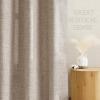 imageNICETOWN Linen Curtains 96 Inch Length for Living Room 2 Panels Farmhouse Light Filtering White Semi Sheer Curtain Soft Grommet Linen Textured Privacy Window Drapes for Bedroom 52 W x 96 LLinen