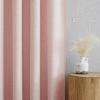 imageNICETOWN Linen Curtains 96 Inch Length for Living Room 2 Panels Farmhouse Light Filtering White Semi Sheer Curtain Soft Grommet Linen Textured Privacy Window Drapes for Bedroom 52 W x 96 LBlush Pink