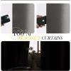 imageNICETOWN Linen Sliding Glass Door Curtain 100 Blackout W100 x L84 in Room Divider Curtain for Bedroom Under Stair Faux Linen Thermal Insulated Privacy Drape for Villa Wide Window Taupe 1 PanelGrey