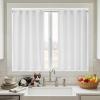 imageNICETOWN NonSeeThrough Sheer Kitchen Curtains 36 inches Long 2 Panels Privacy Rod Pocket amp Back Tab Short Window Treatments Light Filtering Drapes for BathroomKitchen Off White W52 x L36Off White