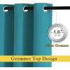 imageNICETOWN Peacock Teal Blackout Nursery Curtains Grommet Thermal Curtains amp Drapes Room Darkening Window Treatment Sound Reducing for Bedroom 2 Panels W46 x L63