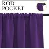 imageNICETOWN RV Blackout Curtains for Camper Windows Royal Purple 29 Wide by 50 Long 2 PCs Short Blackout Curtains amp Drapes Thermal Insulated Blackout Curtain Panels for Kids Room Play Room