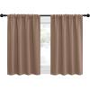 imageNICETOWN RV Blackout Curtains for Camper Windows Window Treatment Thermal Insulated Rod Pocket Small Blackout DraperiesDrapes for BedroomKitchen Cappuccino Set of 2 34 Wide by 30 Long