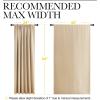 imageNICETOWN Room Darkening Curtains for Bedroom  Triple Weave Home Decoration Thermal Insulated Solid Drapes for Patio Door Biscotti Beige Set of 2 Panels 62 x 84 Inch