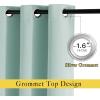 imageNICETOWN Seafoam Green Curtains 2 Panels 84 inches Long  Grommet Blackout Thermal Insulated Room Darkening Sound Reducing Window Drapes for Living RoomBedroom W52 x L84