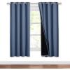 imageNICETOWN Total Shade Patio Door Curtain HeavyDuty Full Light Shading Sliding Door Drape Room Divider Curtain Vertical Blinds for Window1 Panel 70 inches Wide x 63 inches Long GrayStone Blue