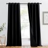 imageNICETOWN Total Shade Patio Door Curtain HeavyDuty Full Light Shading Sliding Door Drape Room Divider Curtain Vertical Blinds for Window1 Panel 70 inches Wide x 63 inches Long GrayBlack