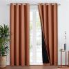 imageNICETOWN Total Shade Patio Door Curtain HeavyDuty Full Light Shading Sliding Door Drape Room Divider Curtain Vertical Blinds for Window1 Panel 70 inches Wide x 63 inches Long GrayBurnt Orange