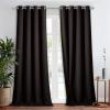 imageNICETOWN Total Shade Patio Door Curtain HeavyDuty Full Light Shading Sliding Door Drape Room Divider Curtain Vertical Blinds for Window1 Panel 70 inches Wide x 63 inches Long GrayBrown