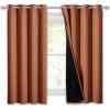 imageNICETOWN Total Shade Patio Door Curtain HeavyDuty Full Light Shading Sliding Door Drape Room Divider Curtain Vertical Blinds for Window1 Panel 70 inches Wide x 63 inches Long GrayBurnt Orange
