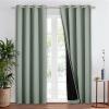 imageNICETOWN Total Shade Patio Door Curtain HeavyDuty Full Light Shading Sliding Door Drape Room Divider Curtain Vertical Blinds for Window1 Panel 70 inches Wide x 63 inches Long GrayGreyish Green