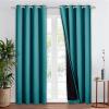 imageNICETOWN Total Shade Patio Door Curtain HeavyDuty Full Light Shading Sliding Door Drape Room Divider Curtain Vertical Blinds for Window1 Panel 70 inches Wide x 63 inches Long GrayPeacock Teal