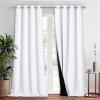imageNICETOWN Total Shade Patio Door Curtain HeavyDuty Full Light Shading Sliding Door Drape Room Divider Curtain Vertical Blinds for Window1 Panel 70 inches Wide x 63 inches Long GrayPure White