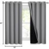 imageNICETOWN Total Shade Patio Door Curtain HeavyDuty Full Light Shading Sliding Door Drape Room Divider Curtain Vertical Blinds for Window1 Panel 70 inches Wide x 63 inches Long GraySilver Grey
