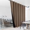 imageNICETOWN Total Shade Patio Door Curtain HeavyDuty Full Light Shading Sliding Door Drape Room Divider Curtain Vertical Blinds for Window1 Panel 70 inches Wide x 63 inches Long GrayCappuccino