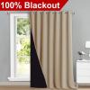 imageNICETOWN Total Shade Patio Door Curtain HeavyDuty Full Light Shading Sliding Door Drape Room Divider Curtain Vertical Blinds for Window1 Panel 70 inches Wide x 63 inches Long GrayBiscotti Beige