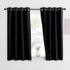 imageNICETOWN Total Shade Patio Door Curtain HeavyDuty Full Light Shading Sliding Door Drape Room Divider Curtain Vertical Blinds for Window1 Panel 70 inches Wide x 63 inches Long GrayBlack
