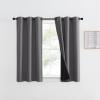imageNICETOWN Total Shade Patio Door Curtain HeavyDuty Full Light Shading Sliding Door Drape Room Divider Curtain Vertical Blinds for Window1 Panel 70 inches Wide x 63 inches Long GrayGrey