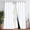 imageNICETOWN Total Shade Patio Door Curtain HeavyDuty Full Light Shading Sliding Door Drape Room Divider Curtain Vertical Blinds for Window1 Panel 70 inches Wide x 63 inches Long GrayPure White