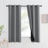 imageNICETOWN Total Shade Patio Door Curtain HeavyDuty Full Light Shading Sliding Door Drape Room Divider Curtain Vertical Blinds for Window1 Panel 70 inches Wide x 63 inches Long GraySilver Grey