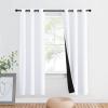 imageNICETOWN Total Shade Patio Door Curtain HeavyDuty Full Light Shading Sliding Door Drape Room Divider Curtain Vertical Blinds for Window1 Panel 70 inches Wide x 63 inches Long GrayPure White