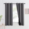imageNICETOWN Total Shade Patio Door Curtain HeavyDuty Full Light Shading Sliding Door Drape Room Divider Curtain Vertical Blinds for Window1 Panel 70 inches Wide x 63 inches Long GrayGrey