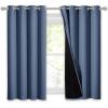 imageNICETOWN Total Shade Patio Door Curtain HeavyDuty Full Light Shading Sliding Door Drape Room Divider Curtain Vertical Blinds for Window1 Panel 70 inches Wide x 63 inches Long GrayStone Blue