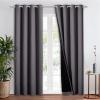 imageNICETOWN Total Shade Patio Door Curtain HeavyDuty Full Light Shading Sliding Door Drape Room Divider Curtain Vertical Blinds for Window1 Panel 70 inches Wide x 63 inches Long GrayGrey