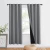 imageNICETOWN Total Shade Patio Door Curtain HeavyDuty Full Light Shading Sliding Door Drape Room Divider Curtain Vertical Blinds for Window1 Panel 70 inches Wide x 63 inches Long GraySilver Grey