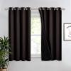 imageNICETOWN Total Shade Patio Door Curtain HeavyDuty Full Light Shading Sliding Door Drape Room Divider Curtain Vertical Blinds for Window1 Panel 70 inches Wide x 63 inches Long GrayBrown