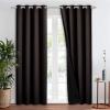 imageNICETOWN Total Shade Patio Door Curtain HeavyDuty Full Light Shading Sliding Door Drape Room Divider Curtain Vertical Blinds for Window1 Panel 70 inches Wide x 63 inches Long GrayBrown