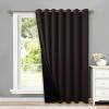 imageNICETOWN Total Shade Patio Door Curtain HeavyDuty Full Light Shading Sliding Door Drape Room Divider Curtain Vertical Blinds for Window1 Panel 70 inches Wide x 63 inches Long GrayBrown