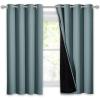 imageNICETOWN Total Shade Patio Door Curtain HeavyDuty Full Light Shading Sliding Door Drape Room Divider Curtain Vertical Blinds for Window1 Panel 70 inches Wide x 63 inches Long GrayGreyish Blue