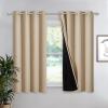 imageNICETOWN Total Shade Patio Door Curtain HeavyDuty Full Light Shading Sliding Door Drape Room Divider Curtain Vertical Blinds for Window1 Panel 70 inches Wide x 63 inches Long GrayBiscotti Beige