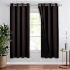 imageNICETOWN Total Shade Patio Door Curtain HeavyDuty Full Light Shading Sliding Door Drape Room Divider Curtain Vertical Blinds for Window1 Panel 70 inches Wide x 63 inches Long GrayNavy