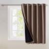 imageNICETOWN Total Shade Patio Door Curtain HeavyDuty Full Light Shading Sliding Door Drape Room Divider Curtain Vertical Blinds for Window1 Panel 70 inches Wide x 63 inches Long GrayCappuccino