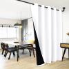 imageNICETOWN Total Shade Patio Door Curtain HeavyDuty Full Light Shading Sliding Door Drape Room Divider Curtain Vertical Blinds for Window1 Panel 70 inches Wide x 63 inches Long GrayPure White