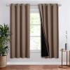 imageNICETOWN Total Shade Patio Door Curtain HeavyDuty Full Light Shading Sliding Door Drape Room Divider Curtain Vertical Blinds for Window1 Panel 70 inches Wide x 63 inches Long GrayCappuccino