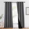 imageNICETOWN Total Shade Patio Door Curtain HeavyDuty Full Light Shading Sliding Door Drape Room Divider Curtain Vertical Blinds for Window1 Panel 70 inches Wide x 63 inches Long GrayGrey